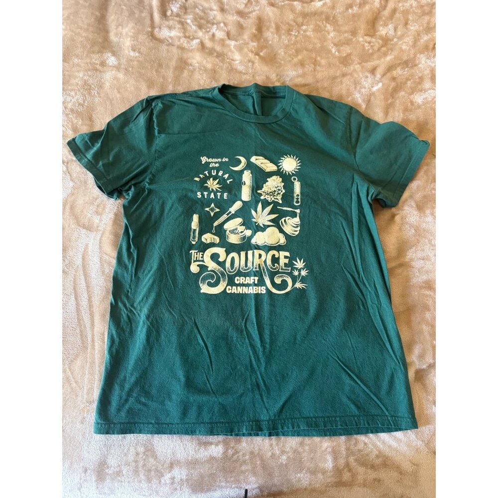The Source Craft Cannabis Graphic T-Shirt – Green – Short Sleeve Tee